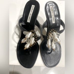 Manolo Blahnik Thong Sandal Heels